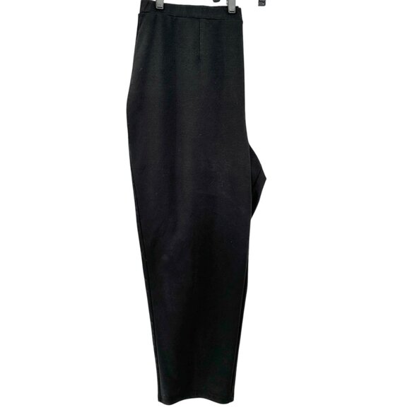 Studio Works Woman Pants 3X Black Stretch Pants High Waist Tapered Leg Pockets - Picture 1 of 9